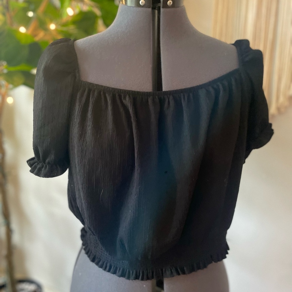 Boho Black Top H&M